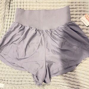 Women's Gray High-Waisted Shorts